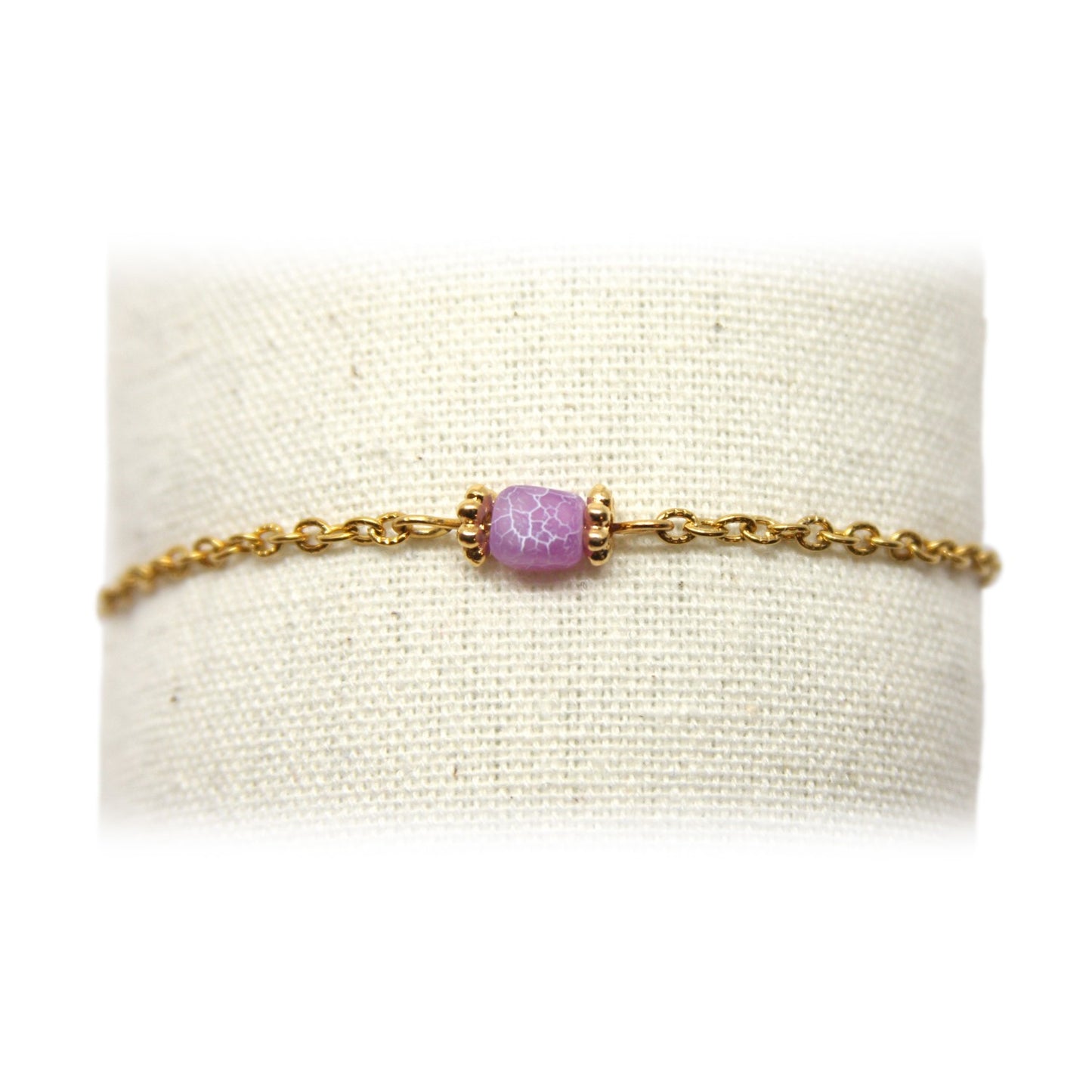 Armband, Goud en Paars