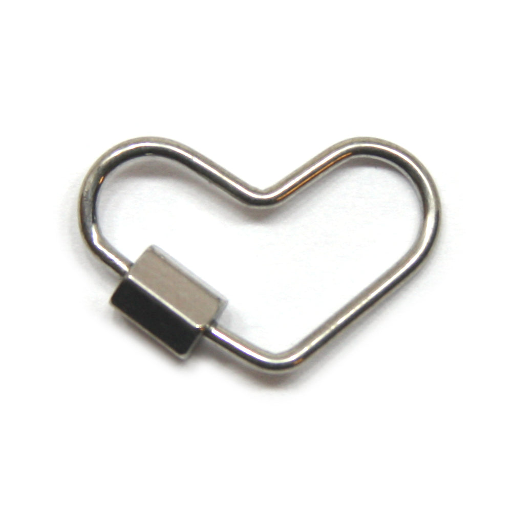 Connector, Hart, Draaisluiting, Zilver, 20 x 13 mm