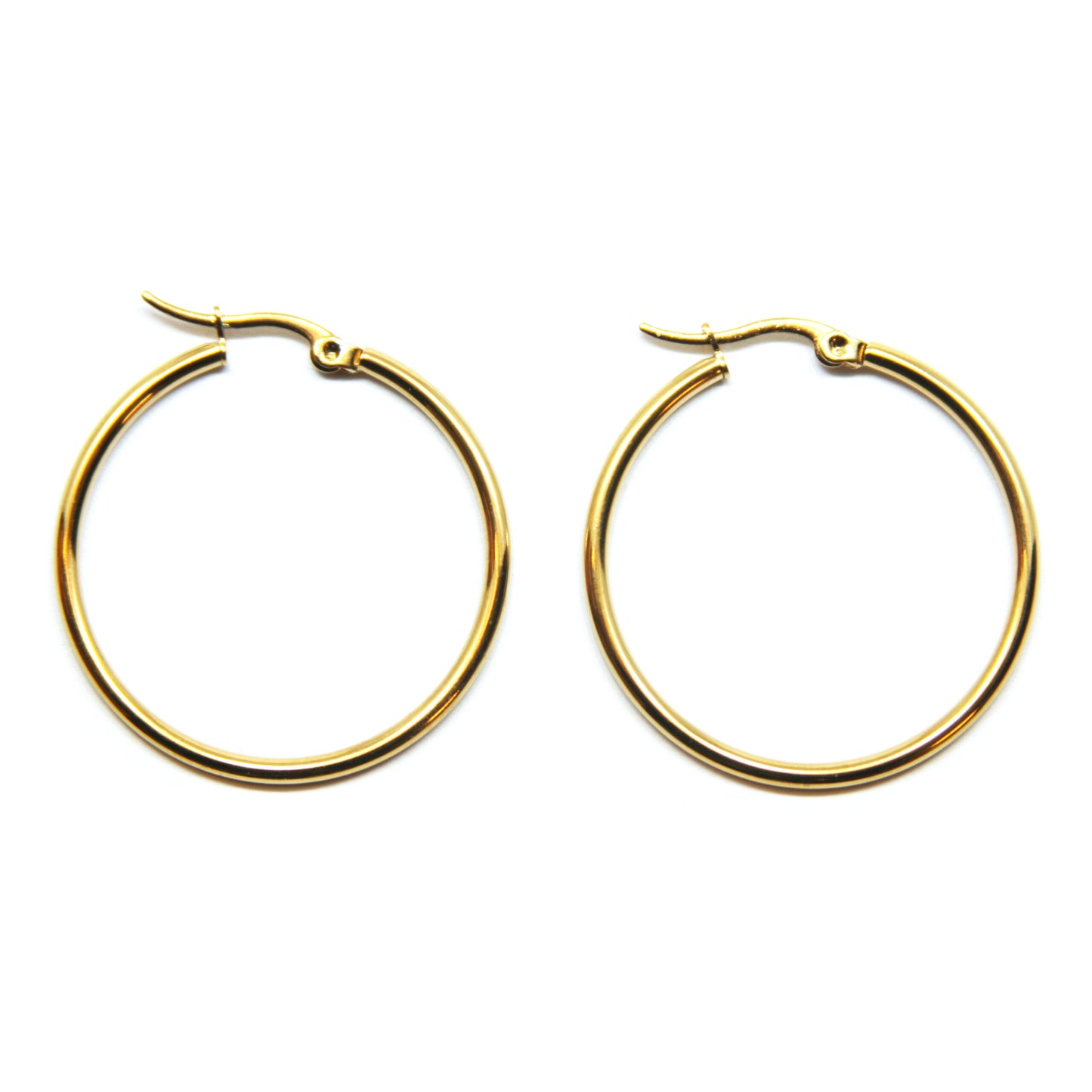 Oorbellen, Rond, Hoops, 35 x 35 mm