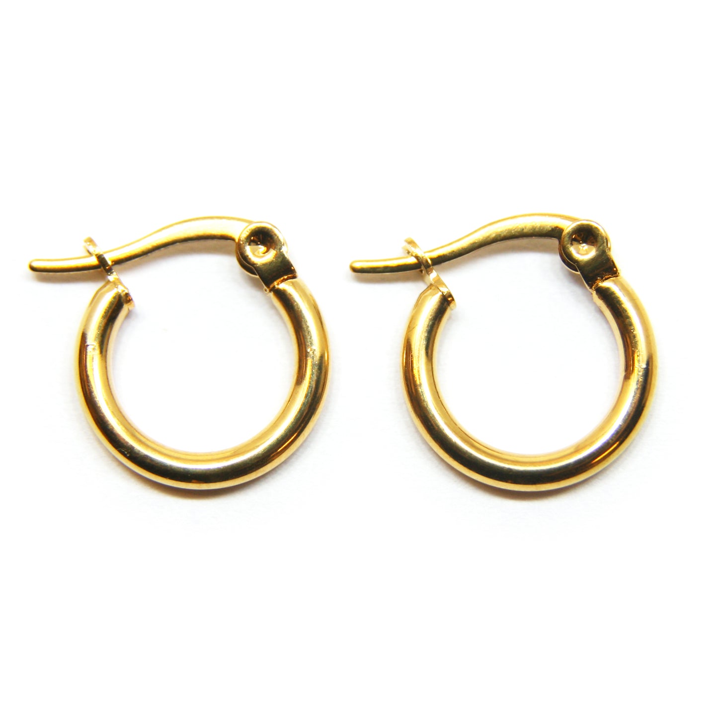 Oorbellen, Rond, Hoops, 14 x 15 mm