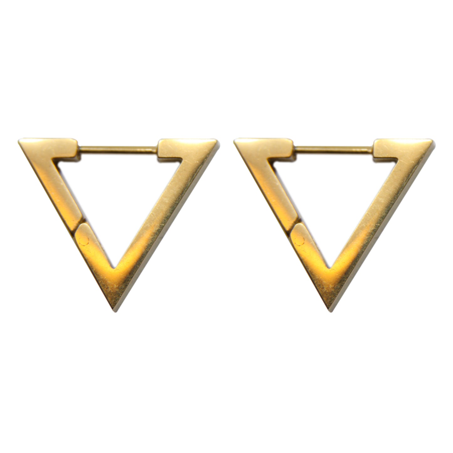 Oorbellen, Driehoek, Hoops, 21 x 19 mm