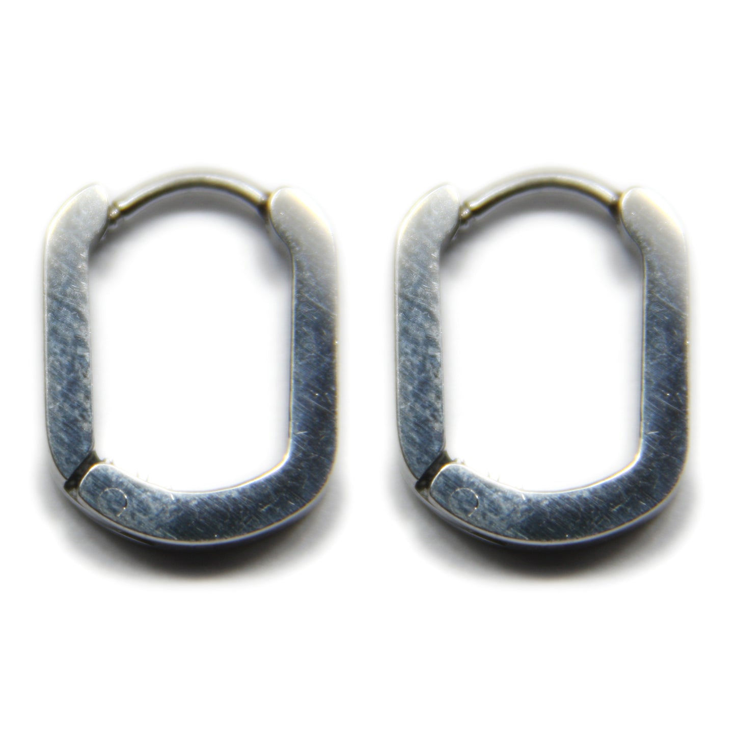 Oorbellen, Ovaal, Hoops, 14 x 11 mm