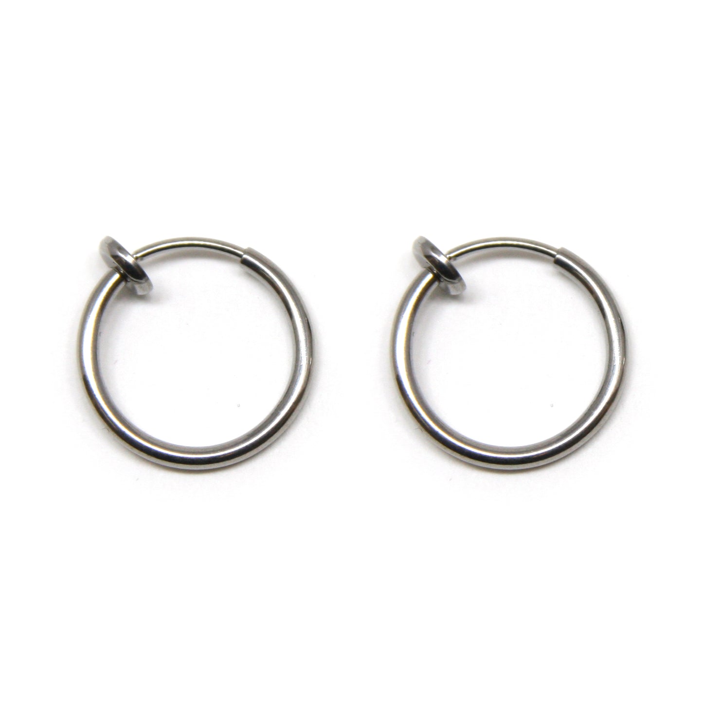 Oorbellen, Rond, Clip M, 15 x 1.5 mm
