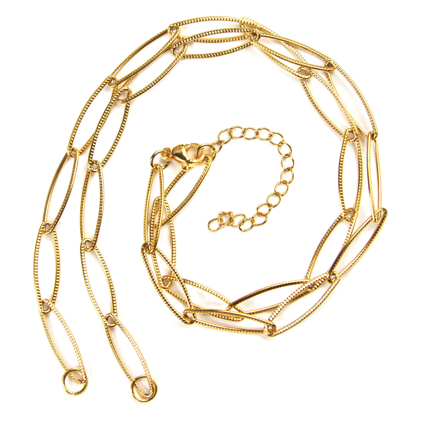 Paperclip ketting Ovaal, Maat S