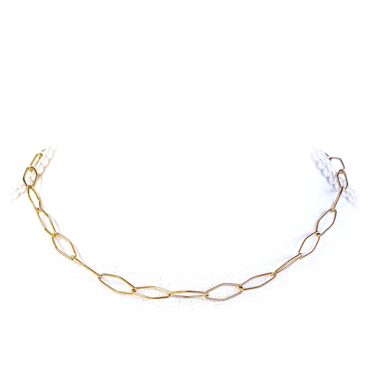 Paperclip ketting Ruit, Maat S