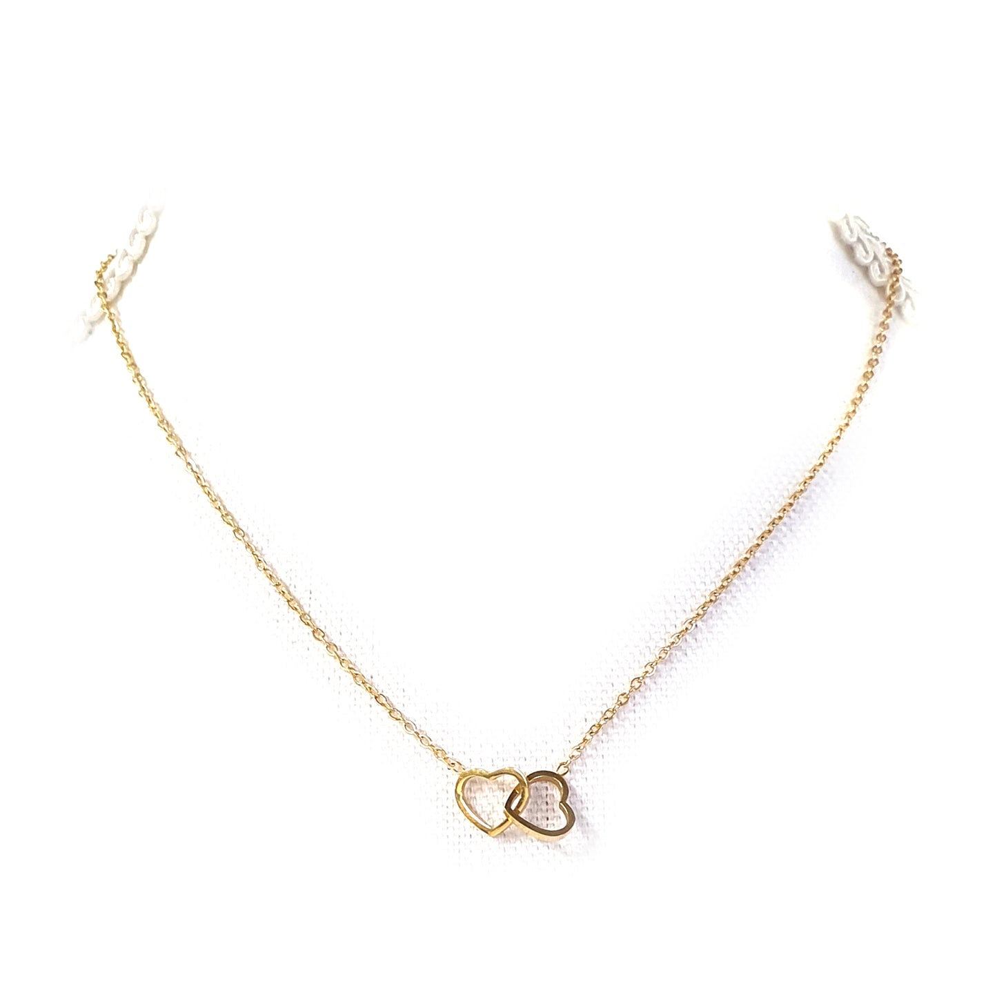 Schakelketting Verbonden hartjes, Maat S