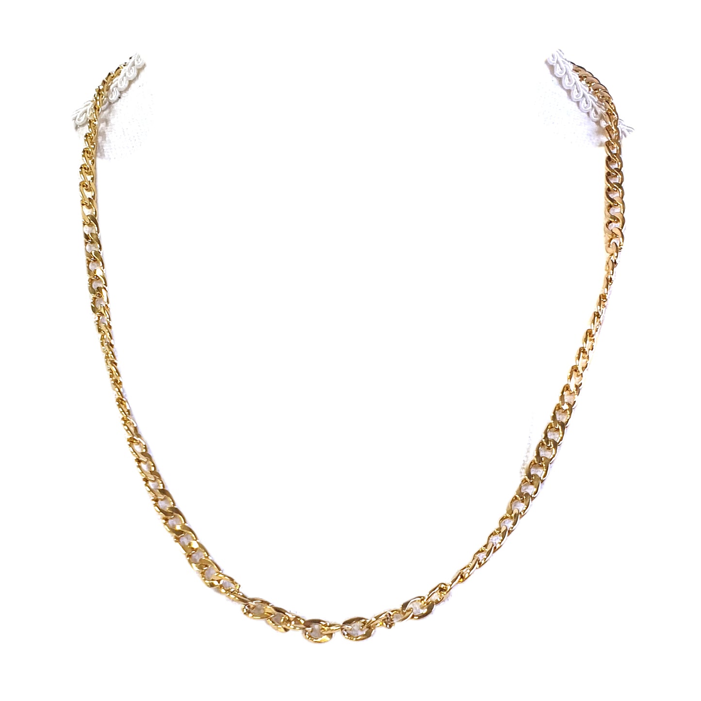 Cuban link ketting, Platte schakel, Maat L