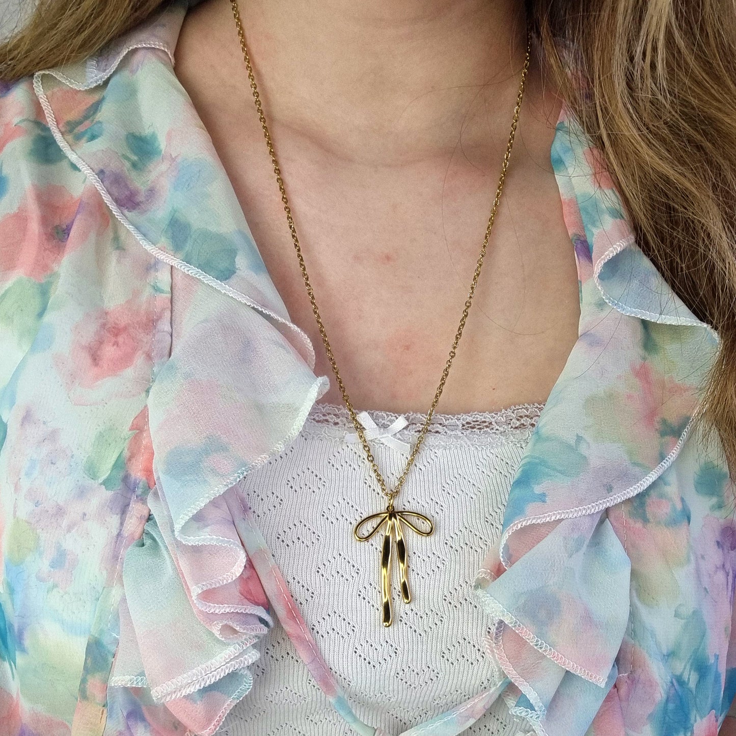 Schakelketting, Grote strikjes bedel, Maat L