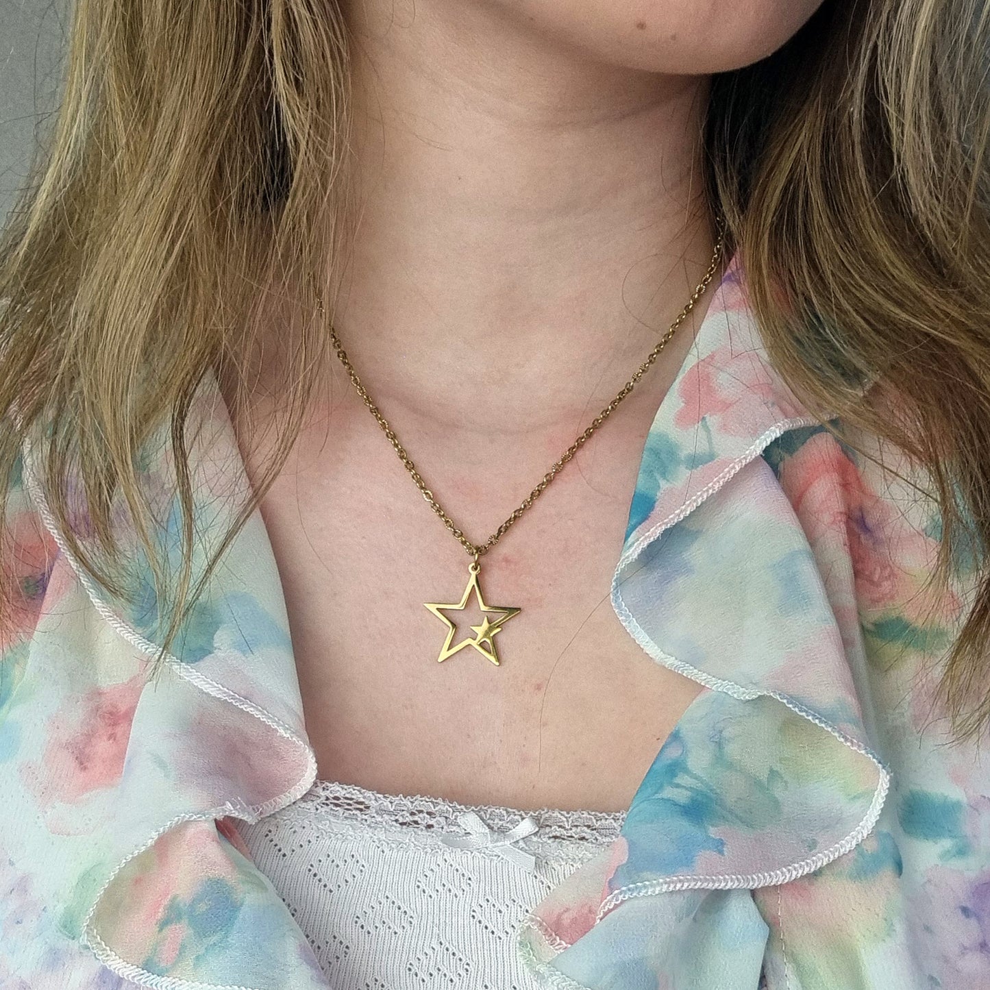 Schakelketting, Ster in ster bedel, Maat S