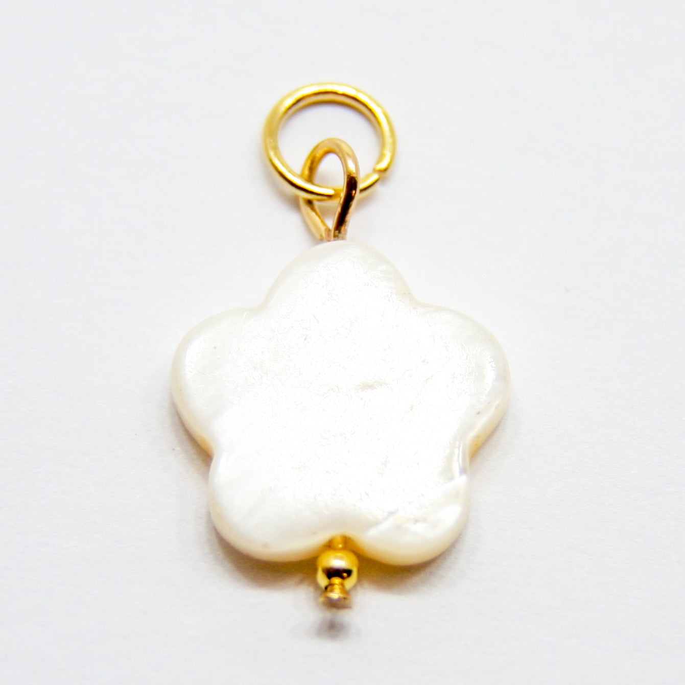 Bedel, Bloem, Goud en Wit, 17 mm