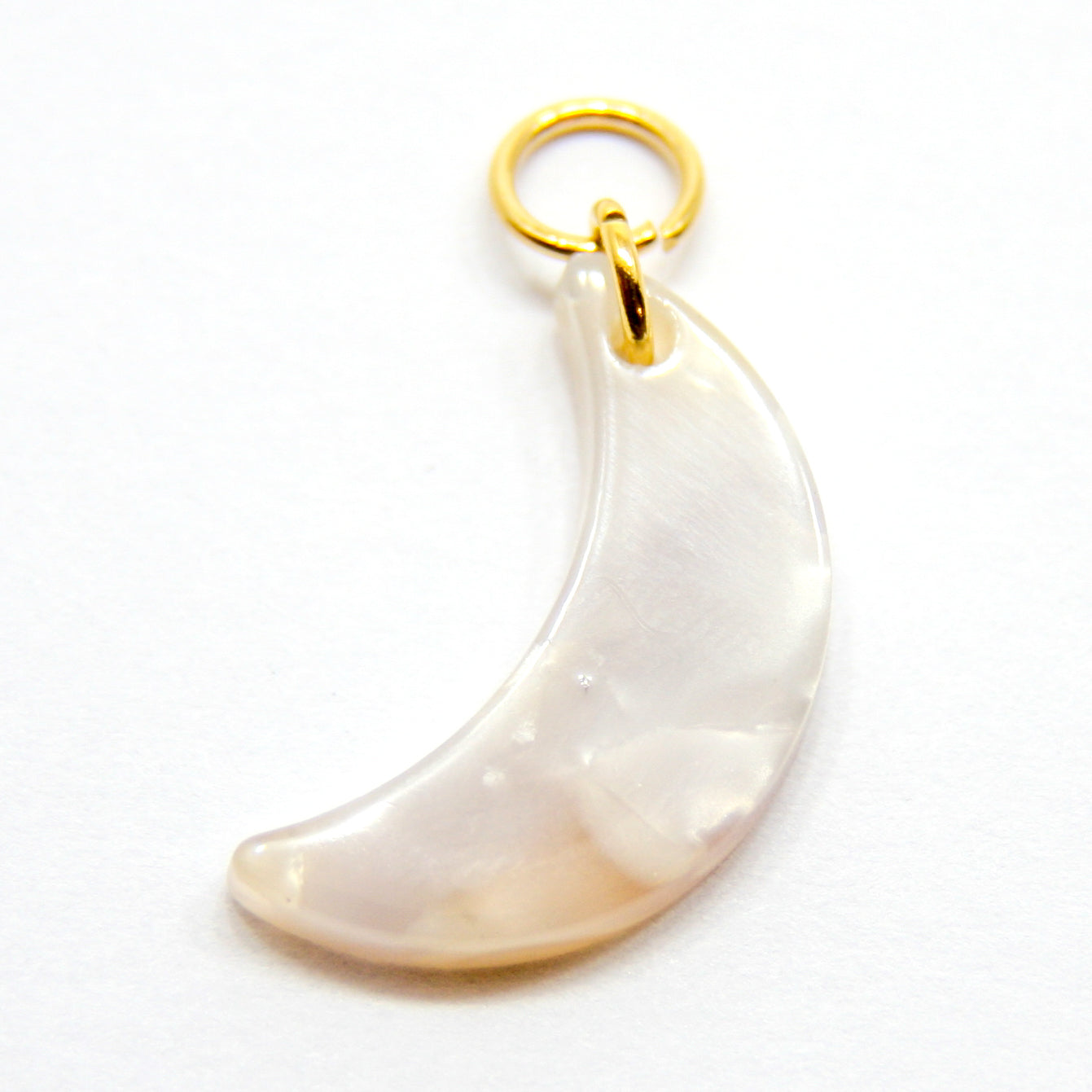 Bedel, Maan, Goud en Ivoor/Transparant, 20 mm