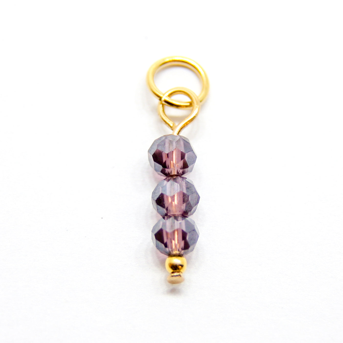 Bedel, 3 Discus, Goud en Aubergine, 13 mm