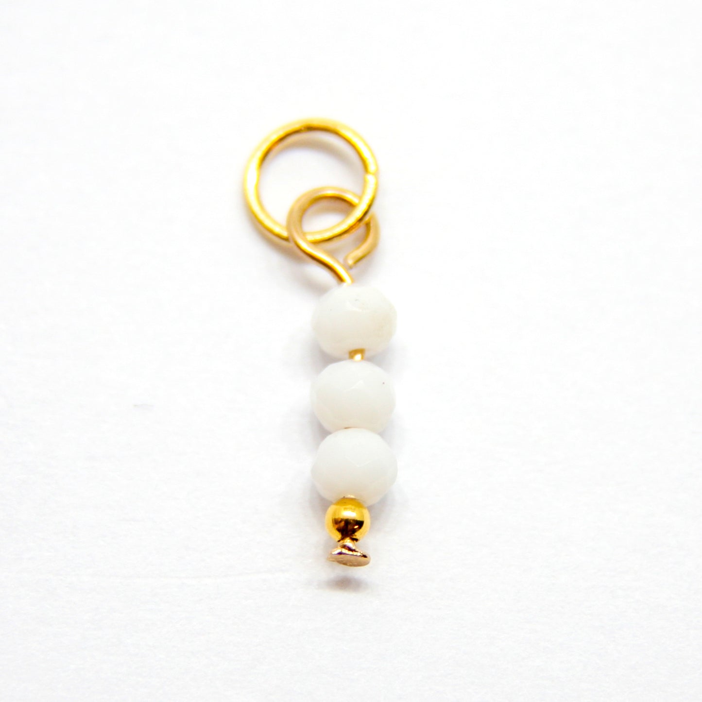 Bedel, 3 Discus, Goud en Wit, 12 mm