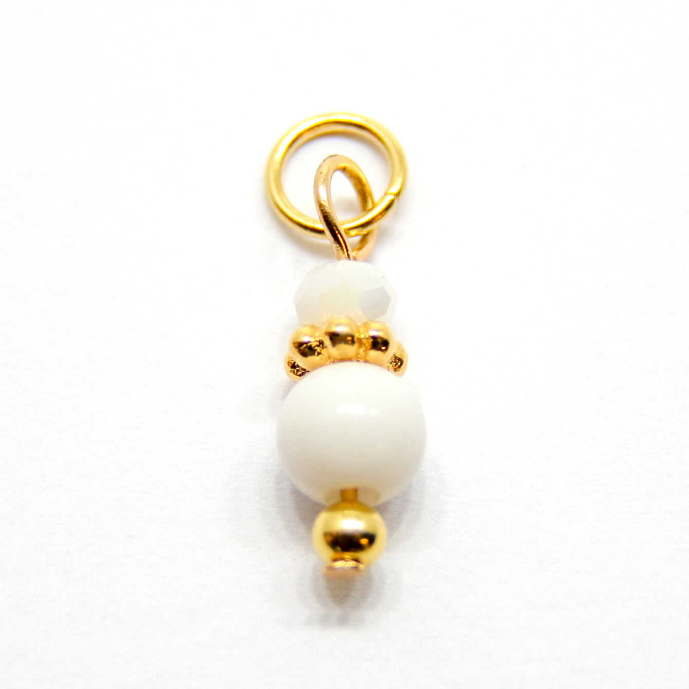 Bedel, Diverse Kralen, Goud en Ivoor, 14 mm