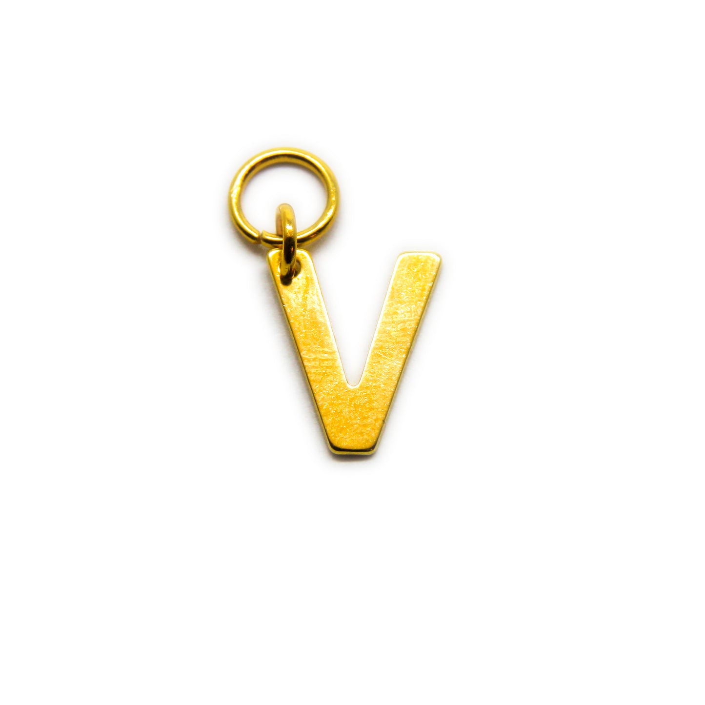 Bedel, Letter V, Goud, 11 mm