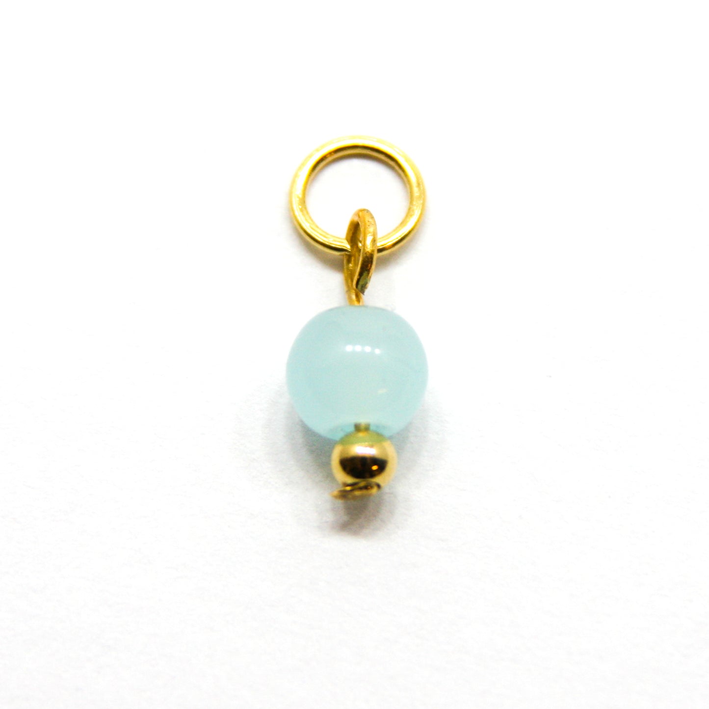 Bedel, Bol, Goud en Lichtblauw, 7 mm