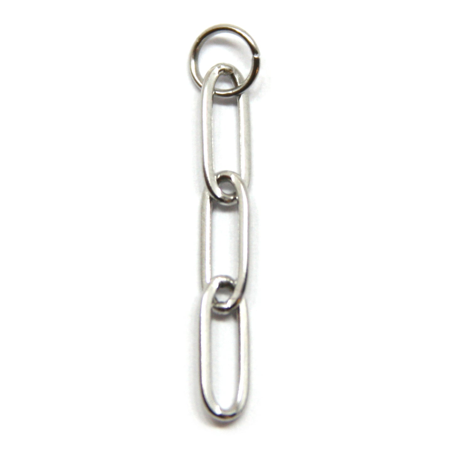 Bedel, mini paperclip chain, Zilver, 35 mm