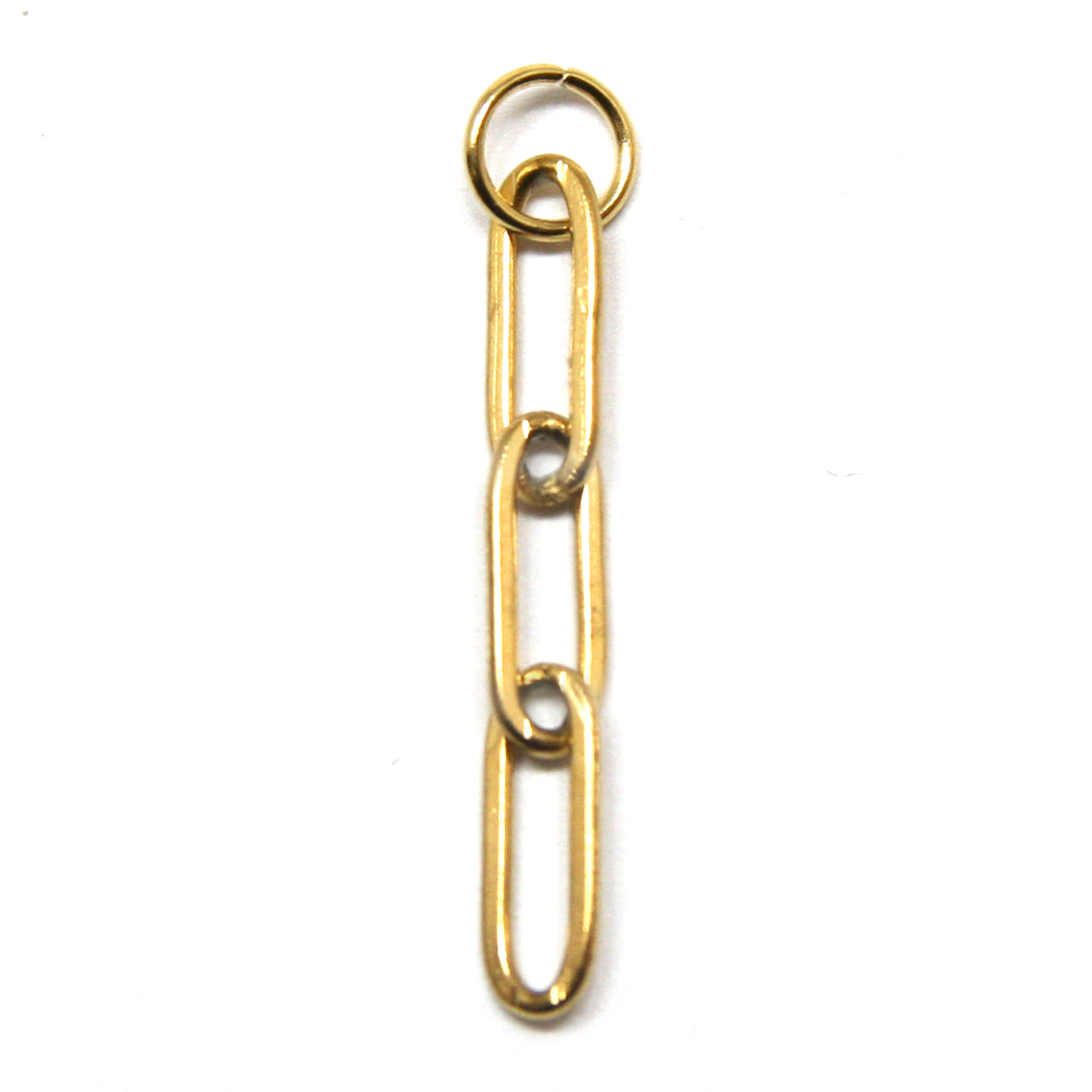 Bedel, mini paperclip chain, Goud, 35 mm