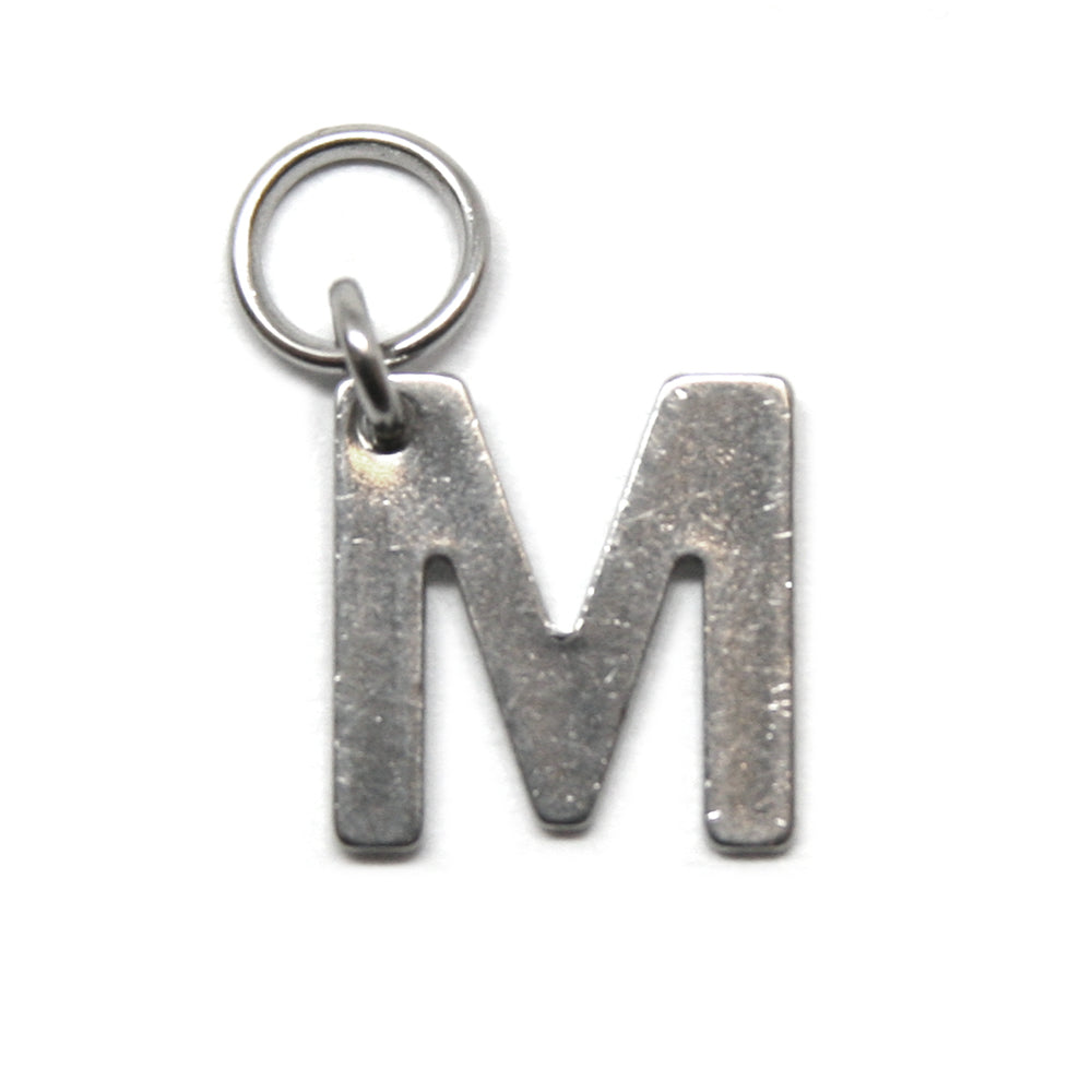 Bedel, Letter M, Zilver, 11 mm