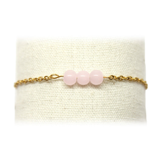 Armband, Schakel met 3 Bolletjes