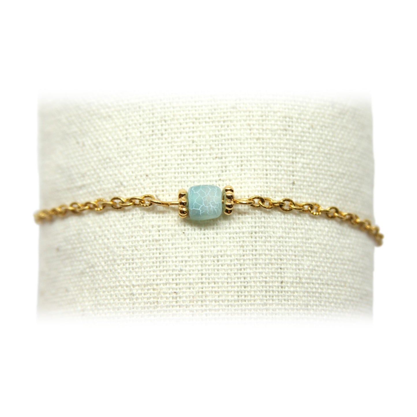 Armband, Goud en Lichtblauw