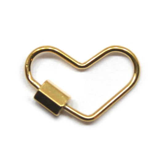 Connector, Hart, Draaisluiting, Goud, 20 x 13 mm