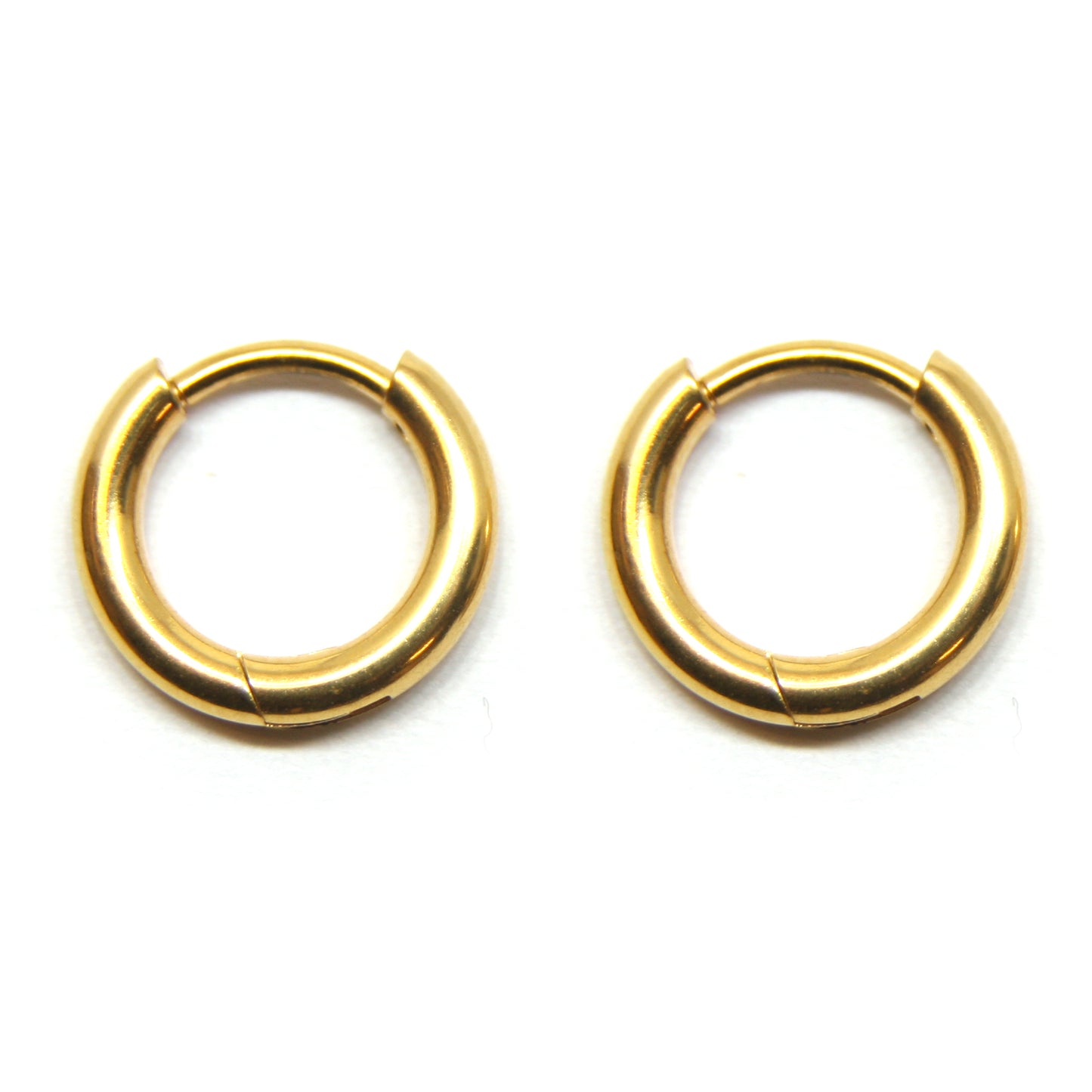 Oorbellen, Rond, Hoops, 12 x 12 mm