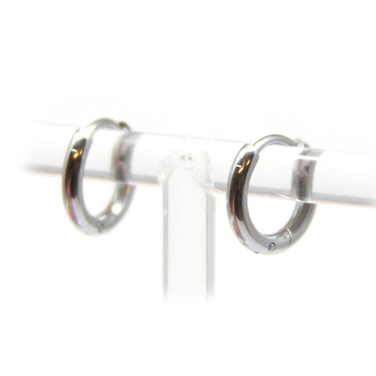 Oorbellen, Rond, Hoops, 12 x 12 mm