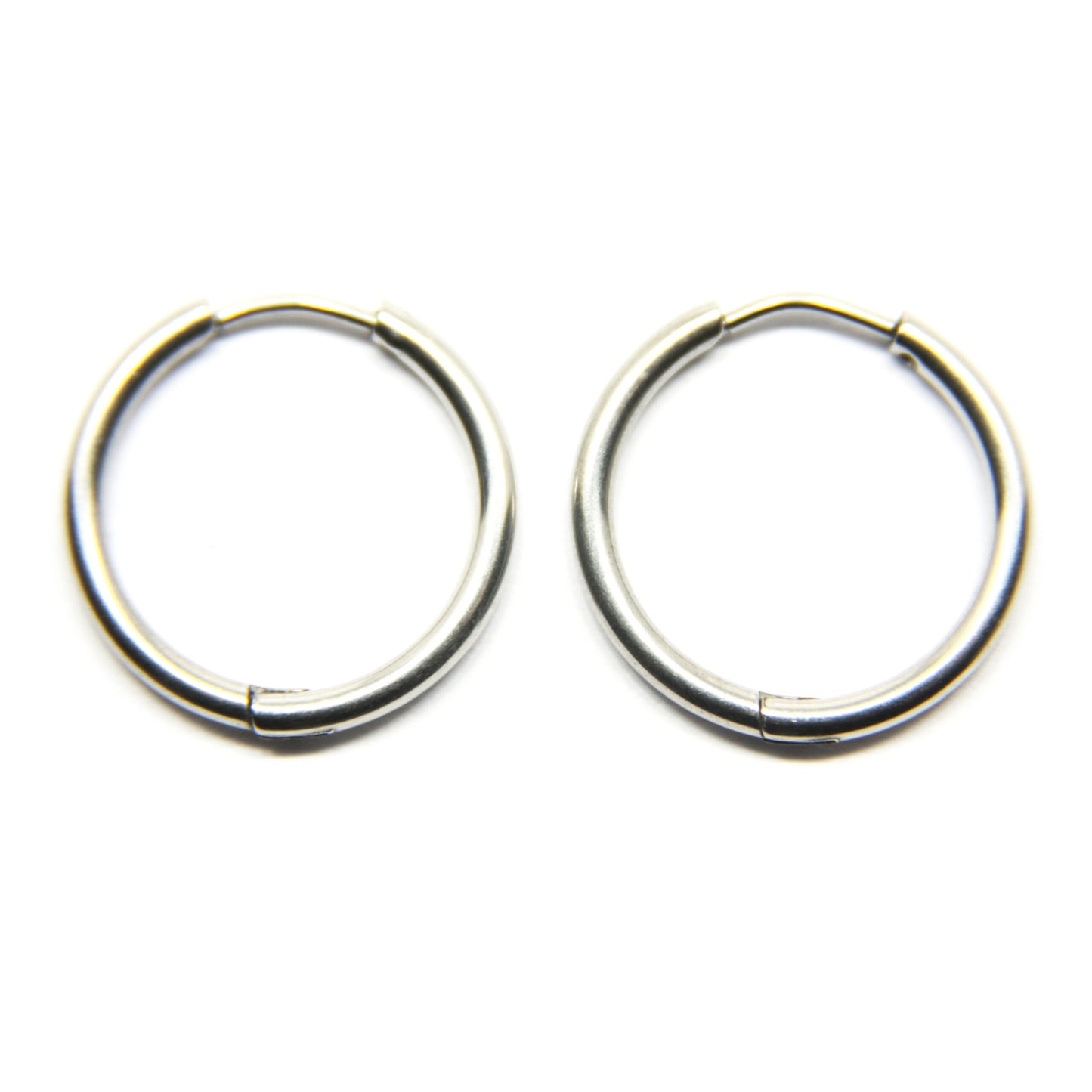 Oorbellen, Rond, Hoops, 20 x 20 mm