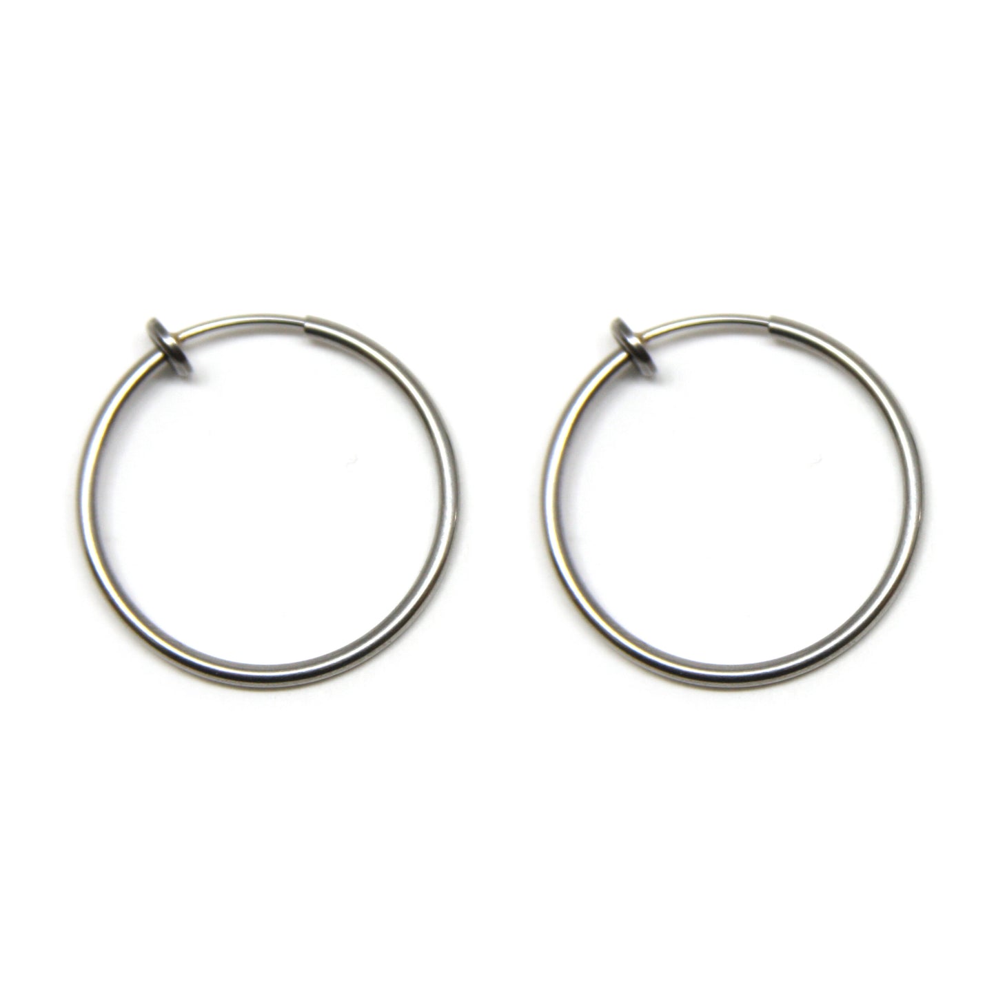 Oorbellen, Rond, Clip XL, 25 x 1.5 mm