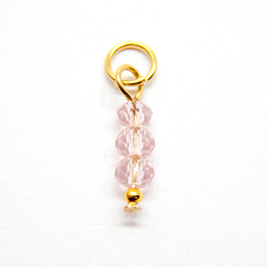 Bedel, 3 Discus, Goud en Peach, 12 mm