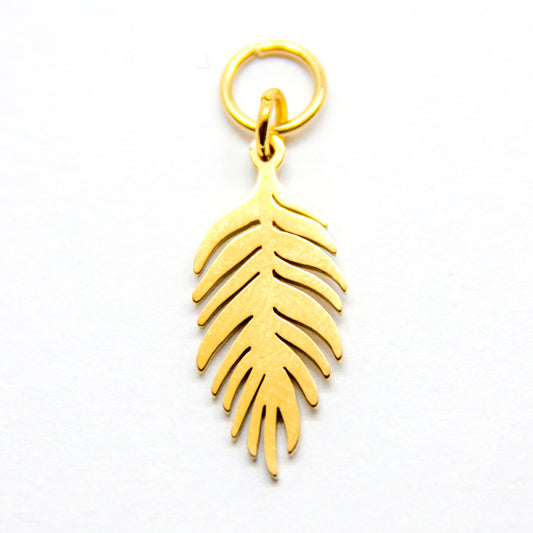 Bedel, Blad, Goud, 19 mm