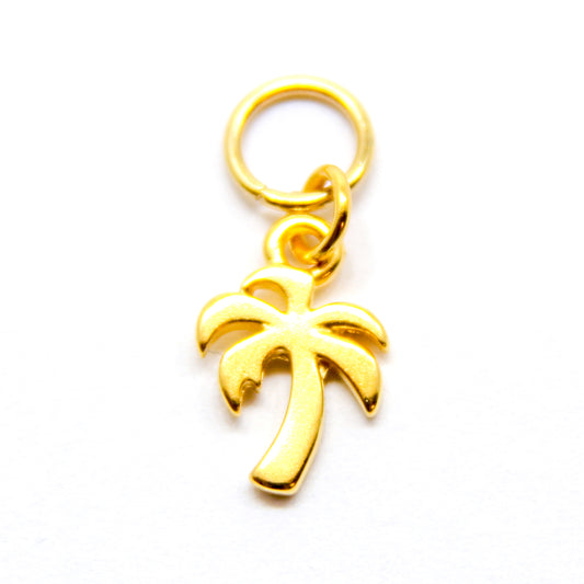 Bedel, Palmboom, Goud, 11 mm