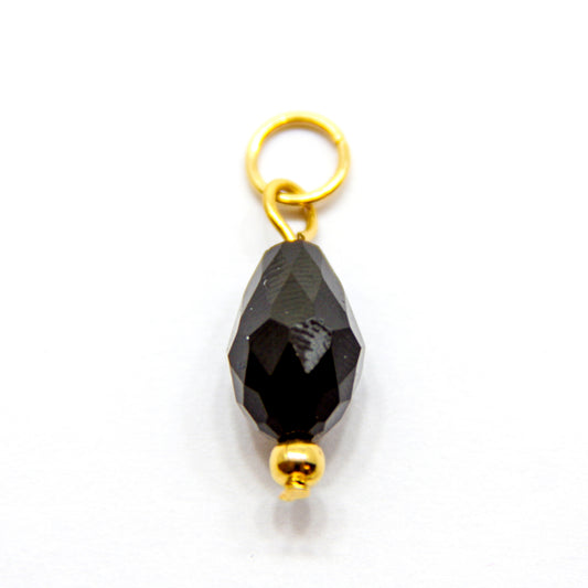 Bedel, Druppel, Goud en Zwart, 15 mm