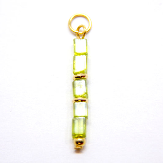 Bedel, 5 Kubussen, Goud en Olijfgroen, 27 mm