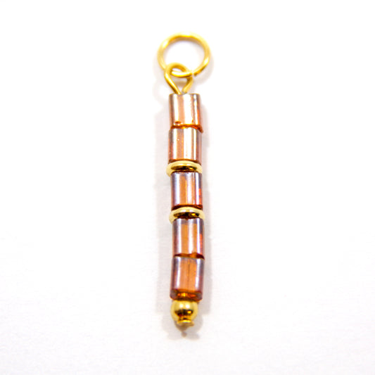 Bedel, 5 Kubussen, Goud en Cognac, 26 mm