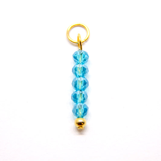 Bedel, 5 Discus, Goud en Aqua, 20 mm