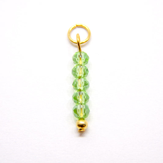 Bedel, 5 Discus, Goud en Lichtgroen, 20 mm