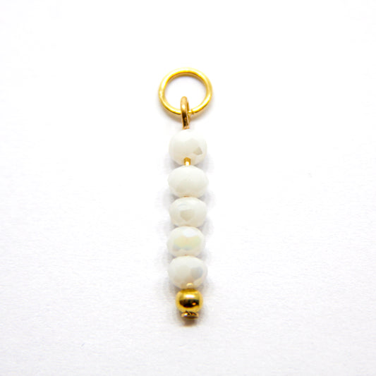 Bedel, 5 Discus, Goud en Wit Glans, 20 mm