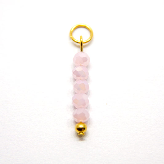 Bedel, 5 Discus, Goud en Roze Opaque, 22 mm