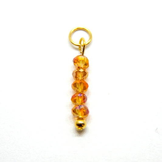 Bedel, 5 Discus, Goud en Oranje Glans, 20 mm