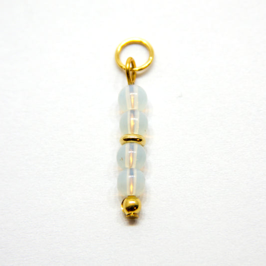 Bedel, 4 Bollen, Goud en Transparant, 20 mm