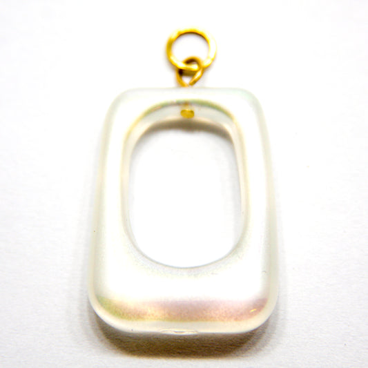 Bedel, Open trapezium, Goud en Ivoor Glans, 30 mm