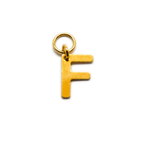 Bedel, Letter F, Goud, 11 mm