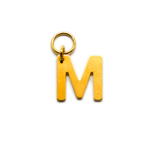 Bedel, Letter M, Goud, 11 mm