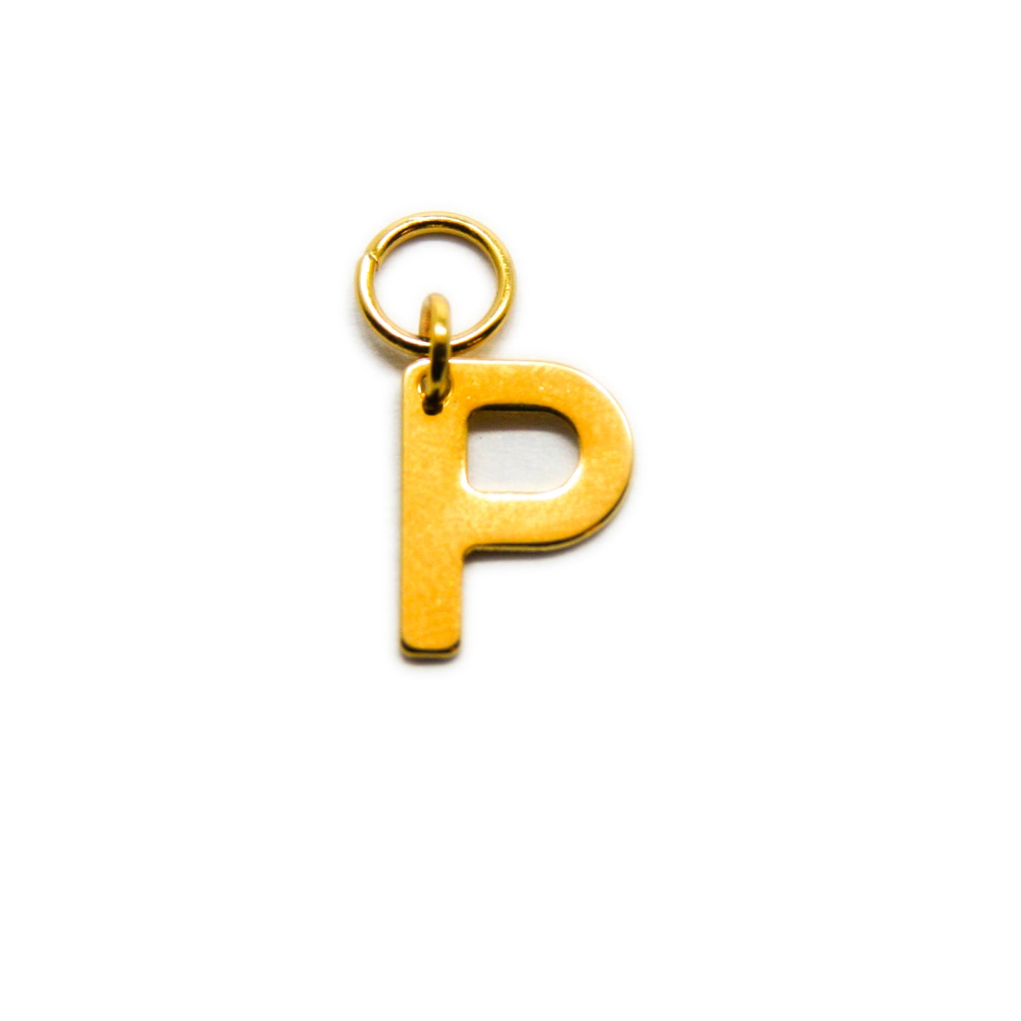 Bedel, Letter P, Goud, 11 mm