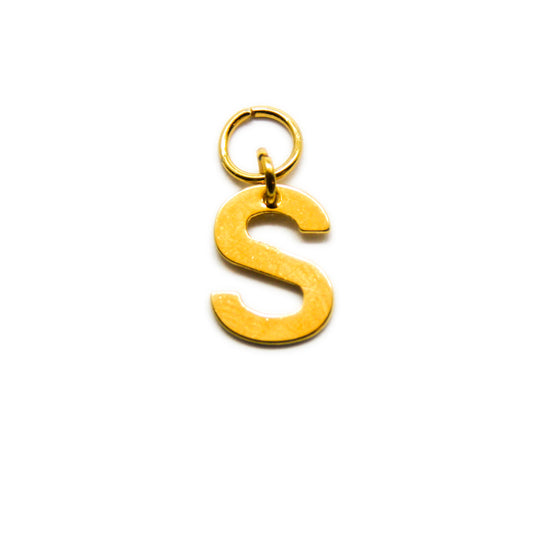 Bedel, Letter S, Goud, 11 mm