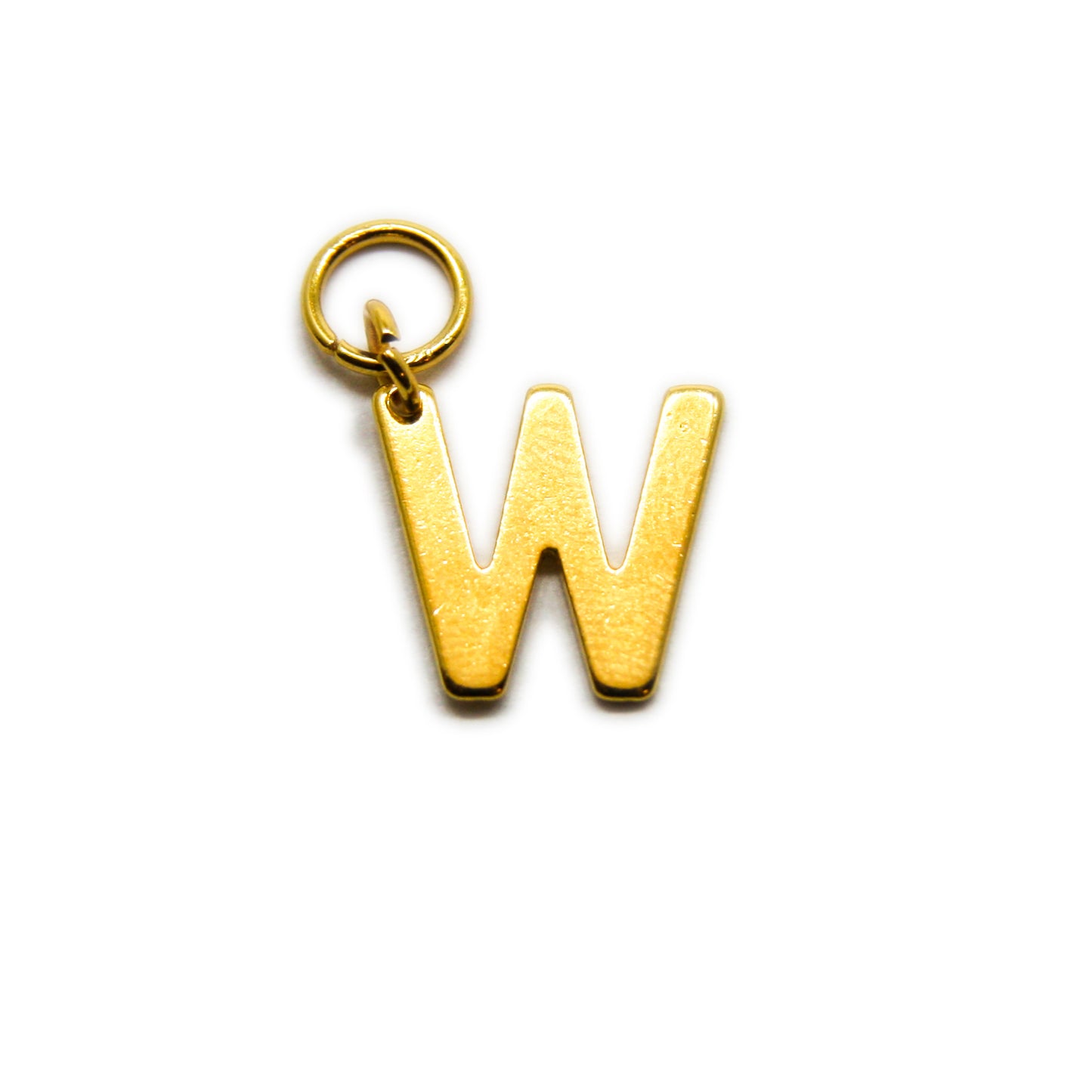 Bedel, Letter W, Goud, 11 mm