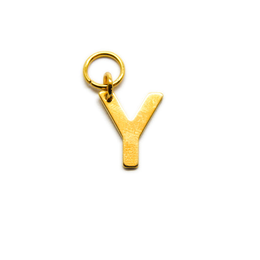 Bedel, Letter Y, Goud, 11 mm