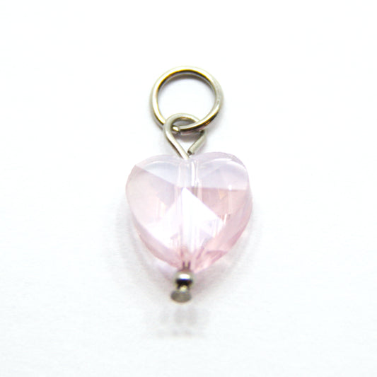 Bedel, Hart, Zilver en Roze, 12 mm